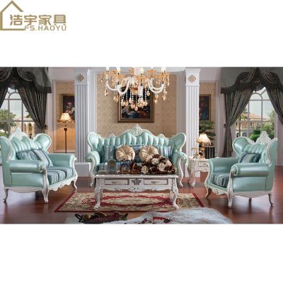 China Modern style tufted luxury antique European sofa set design for living room furniture for sale