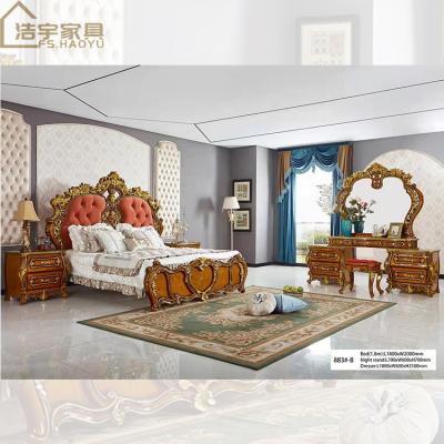 China Wholesale Good Prices Luxury Wooden Ornate King Bedroom Furniture Set Bed Set Luxury Furniture for sale