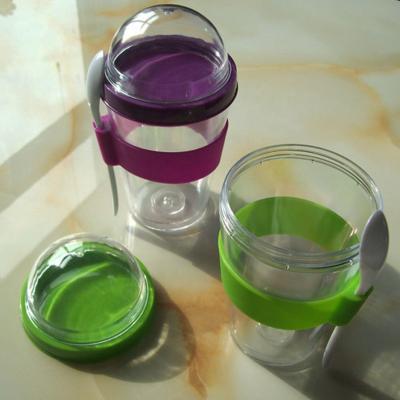 China Viable high quality cheap glass cup with spoon for sale