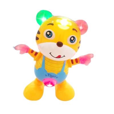 China Cute Cartoon Tiger Dance Toy With Music And Lighting Early Education Music Toys for sale