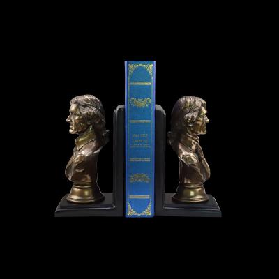 China Europe and America George Washington Bronze Sculpture Bookends, OEM ODM head portraits burst United States of America statesman statue resin crafts for sale