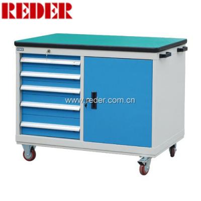 China Durable Professional 5 Drawers Tool Cabinet With Side Door For Europe Market for sale