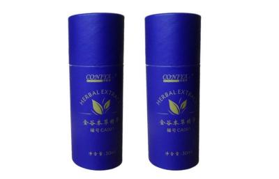 China Paperboard Material Decorative Gift Boxes Cylinder Type Blue for sale