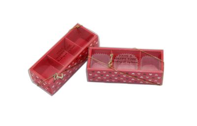 China Printing Box Packaging With PET Window , Red Printed Chocolate Boxes for sale