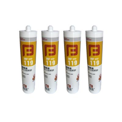 China High Temp Red Color Fire Rated Silicone Sealant Ozone Resistant 590ml for sale