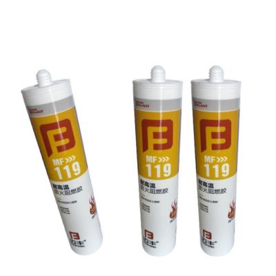 China Silicone Fireproof Sealant Mold Resistant Pipe Boiler Glass Glue for sale