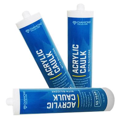 China Heavy Bonding Fast Curing Siliconized Acrylic Sealant White Paste Decoration for sale