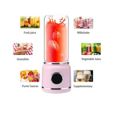 China Wholesale High Quality Popular Car USB Blender Juicer 420ml 6 Blades Mini Electric Portable Rechargeable Travel Fruit Juicer for sale