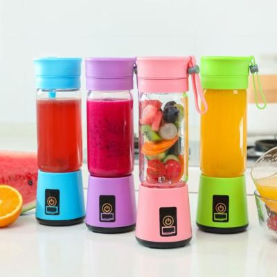 China Outdoor Wholesale Fresh Fruit And Vegetable Leaf Blade Of USB Juice Cup Electric Portable Six Squeezer Mini Fried Juice Machine Household for sale