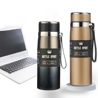 China Wholesale high quality custom logo 800ml business water bottles portable double wall 316Stainless steel insulated flask for sale