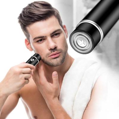 China USB Rechargeable Men's Razor Face Body Shaving Six Blade Mini Electric Shaver Men Portable Washable Beard Trimmer Full Shaver for sale