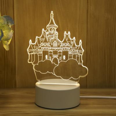 China Other DIY Custom Photo 3D Illusion Anime Children Room Desk Base USB LED Creative Acrylic Christmas Night Light for sale