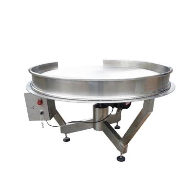 China Stable Customized Industrial Packing Accumulation Table Pouch Packing Rotary Table With Baffle for sale