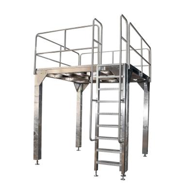 China Custom Industrial Multihead Weigher Platform Workshop Stainless Steel Work Platform For Multi Head Weigher for sale