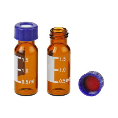 China HPLC Clear And Amber Empty Vials Label Vial Factory Lab Screw Cap Graduated Flasks for sale