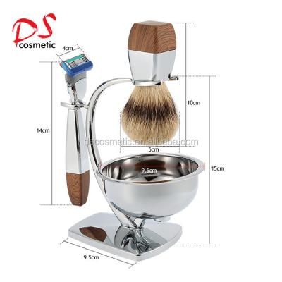 China Dishi Shaving Brush Shaving Cups and Brush Set, Shaving Set Brush, 5 Blade Razor Shaving Set for sale