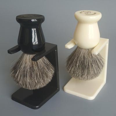 China Pure Shaving Brush Dishi Wholesale Private Label Badger Hair Shaving Brush Holder Shaving Kit Beard Set For Men Shaving Tool for sale