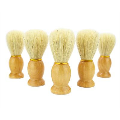 China Wholesale Men's Shaving Gift Hairdresser Wet Handle Dishi Boar Bristle Shaving Brush Beard Wooden Brush Shaving Brush Barber Tool for sale