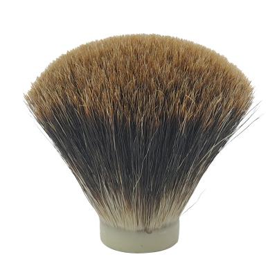 China Dishi Shaving Brush Customized Men Shaving Head Fan Shape Badger Hair Shaving Brush Super Dense Manchurian Black Knot for sale