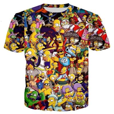 China Custom Apparel Manufacturers Anti Shrink Anime T Shirt 3D Printing Sublimation T Shirts With Hot Sale Factory for sale