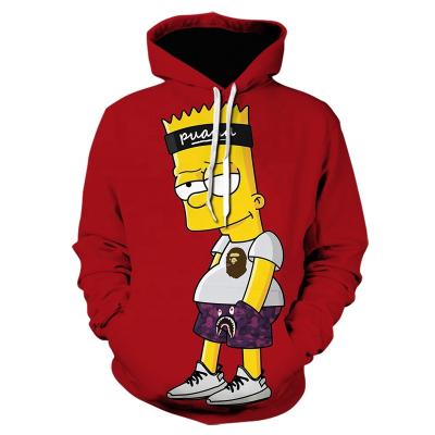 China Custom Anime Cotton OEM/ODM Anti-pilling Men's Hoodies Hoodie Top Hooded Sweatshirt & Men's Hoodies Top Streetwear Veste Homme Designer Sweatshirts for sale