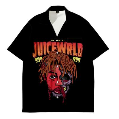 China Hitter Juice.Wrld Hiphop Print Shirt Anti-Pilling Women/Men Clothes Hot Sale Printed Shirts for sale