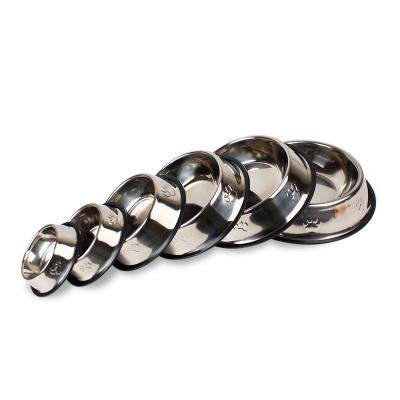 China Amazon Style Dog Viable Hot Metal Dog Drivers Tape Rolls Stainless Steel Rubber Non-Slip Pet Bowl for sale