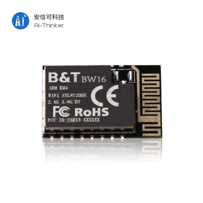 China Smart Home/Farm; Hotel solutions AI-Thinker RTL8720DN wifi low energy dual band blue tooth5.0 module on board external antenna BW16 for sale