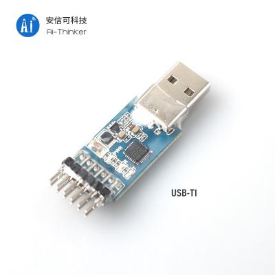 China AI-Thinker USB to serial module 2.4G 433Mhz USB to TTL communication module 52.5mm*17.6mm for sale