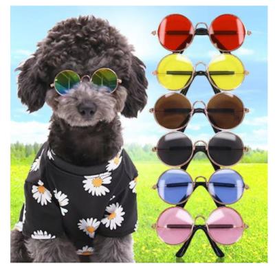 China BNPS Factory direct sales dog cat pet glass trend toy creative sunglasses for sale