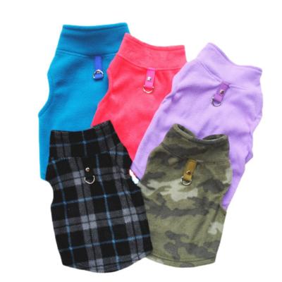 China Flannel Dog Fleece Autumn And Winter Pull Buckle Holder Collar Lapel Clothes for sale