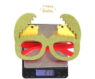 China 2022 BNPS Glass Egg Easter Bunny Egg Glasses Frame Dress Up Kids Party Decoration Glasses for sale