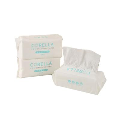 China Keleila Disposale Disposable Cotton Towel Factory Fiber Drawout Soft Towel Washcloth for sale