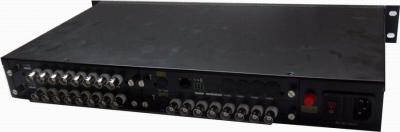 China 24 channel Fiber optic Video Multiplexer ,can with 1-ch Reverse RS485 up to 20KM for sale