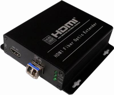 China Uncompress HDMI OVER fiber extender with 2 LC fiber connector,singlemode,up to 10KM for sale