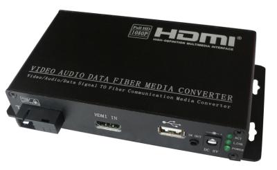 China KVM(HDMI with USB) to fiber multiplexer,HDMI with USB over fiber extender,singlemode,SC for sale