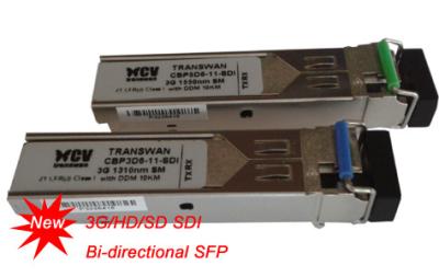 China 3G/155M BIDI Video SFP 20KM optical transceiver for sale