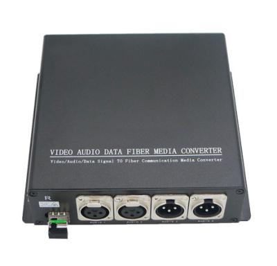 China New version XLR balanced audio/radio to fiber audio converter,Broadcasting 3-PIN XLR over Fiber optic for sale