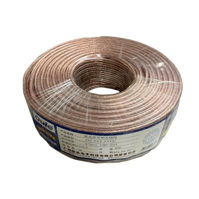 China OL-J2X2.0 COMPUTER Speaker 10mm Audio Transparent Copper Clad Aluminum Cable for sale