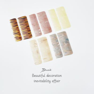 China Simple design leopard temperament female acetate hair comb comb hair braid comb cellulose acetate comb for sale