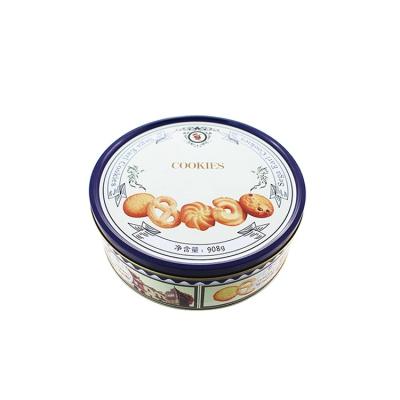 China Wholesale Decorative Cheap Food Storage Round Empty Cookie Canisters for sale