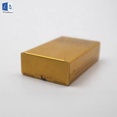 China Gift & Craft Cigarette Storage Box Case Push Open Aluminum Cigar Cigarette Tobacco Holder Cigarette Accessories for sale