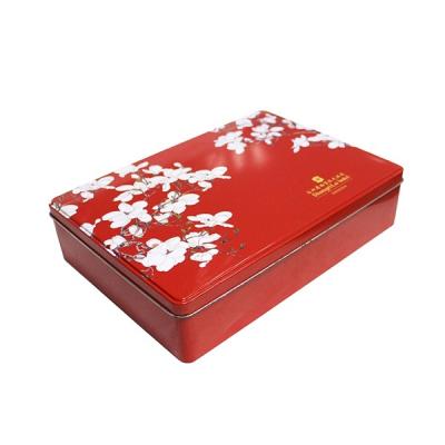 China Food Metal Chocolate Tin Box Cookie Container Christmas Cookie Packaging Box for sale