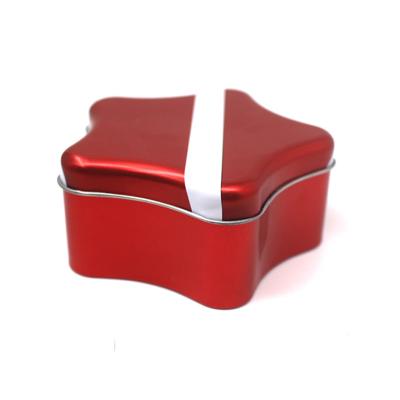 China Mini Pentagon Candy Chocolate Gift Tank Tin Packaging Box Metal Irregular Shaped Gift Box for sale