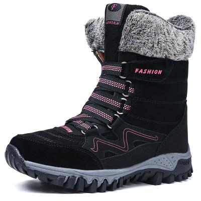 China Winter Ankle Waterproof Non-slip Waterproof Snow Boots Women Platform Winter Shoes With Fur Thick Thigh High Boots for sale