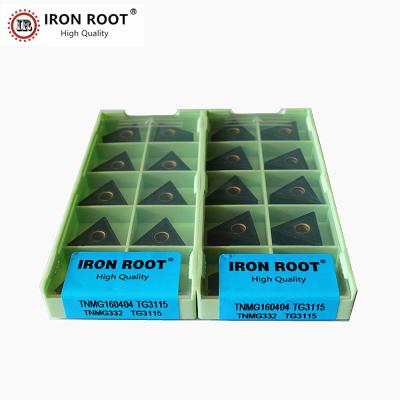 China Metal Cutting 10P TNMG160404 TG3115 CNC Metal Lathe Cutting Tool Carbide Turning Insert for sale