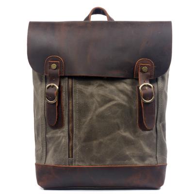 China Anti-theft Stylish Anti-theft Vintage Laptop Backpack Vintage Daypacks School Traveling Casual Shoulder Bag for sale