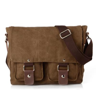 China Fashion Vintage / Vintage Canvas Messenger Bag Shoulder Bag Men Cross - Body Satchel Bag for sale