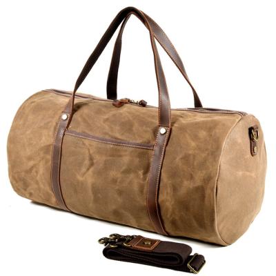 China Vintage Canvas Weekend Bag Canvas Duffel Bag Customized Bags Wholesale for sale