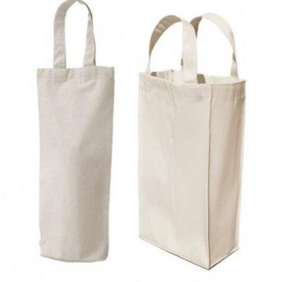 China Wholesale Eco-friendly Empty Cotton Pouch Travel Drawstring Wine Bottle Cotton Bag For Packaging for sale